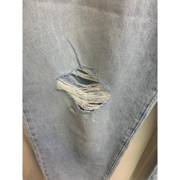 Madewell THE DAD Jean 100% Cotton NON STRETCH Ripped Edition sz 33 NWT - Picture 4 of 16